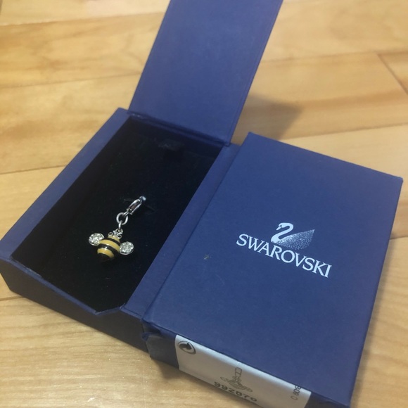 Swarovski crystal bee charm